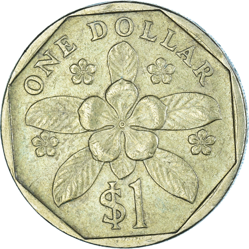 Monnaie, Singapour, Dollar, 1990