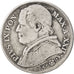 ITALIAN STATES, 2 Lire, 1867, Roma, KM #1379.2, VF(20-25), Silver, 9.61