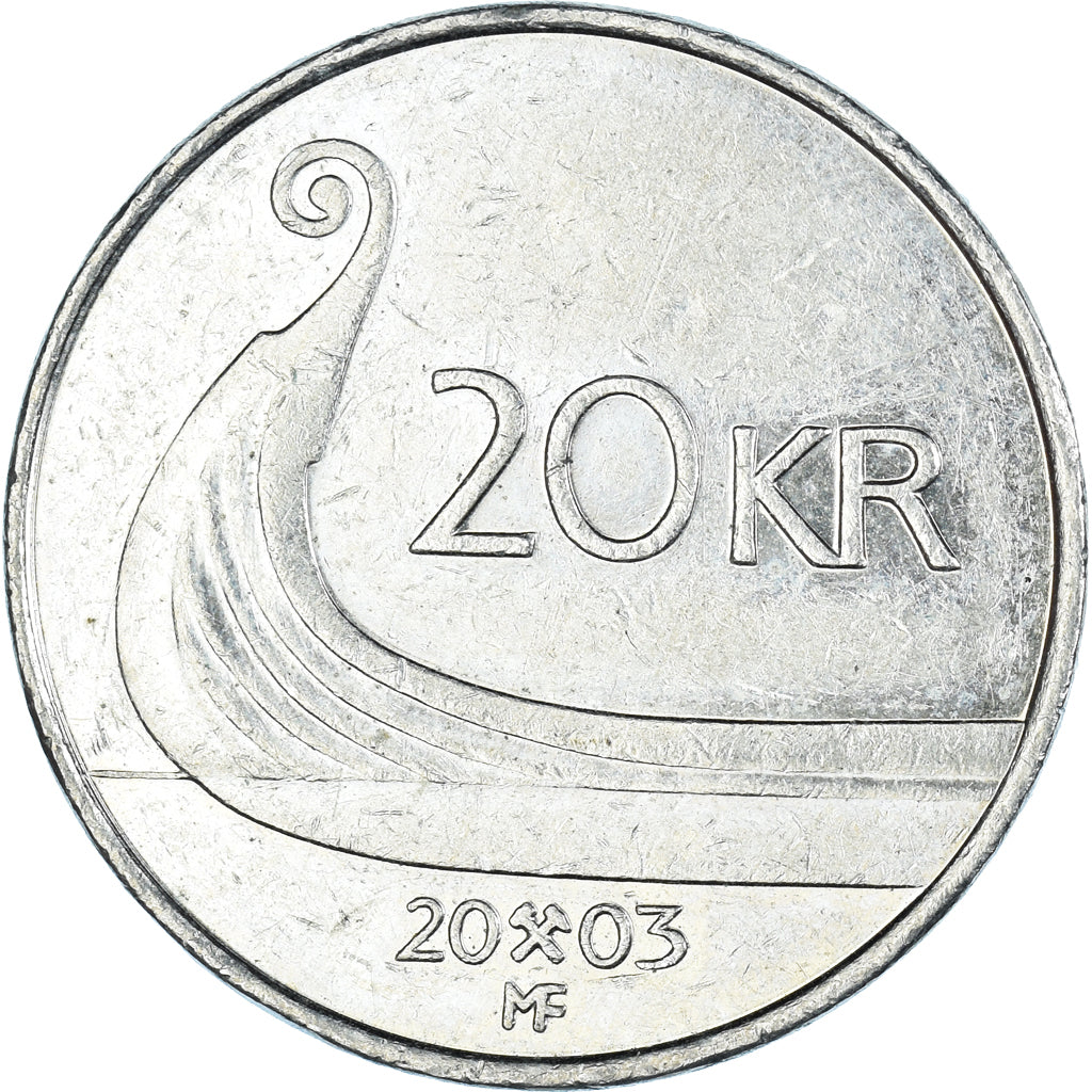 Münze, Norwegen, 20 Kroner, 2003