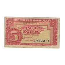 Banknote, Czechoslovakia, 5 Korun, 1949, 1949-01-25, KM:68a, EF(40-45)