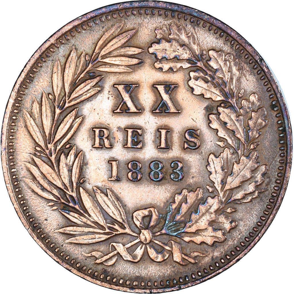Moneta, Portogallo, 20 Reis, 1883