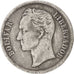 VENEZUELA, Bolivar, 1954, Philadelphia, KM #37, VF(30-35), Silver, 23, 4.87