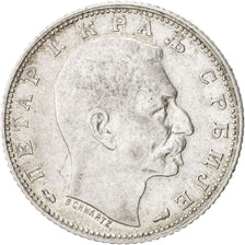 SERBIA, Dinar, 1915, Paris, KM #25.3, EF(40-45), Silver, 23, 4.99