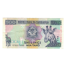 Billet, Tanzanie, 500 Shilingi, Undated (1997), KM:30, TTB