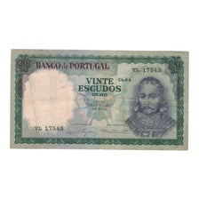 Banknote, Portugal, 20 Escudos, 1960, 1960-07-26, KM:163a, VF(30-35)