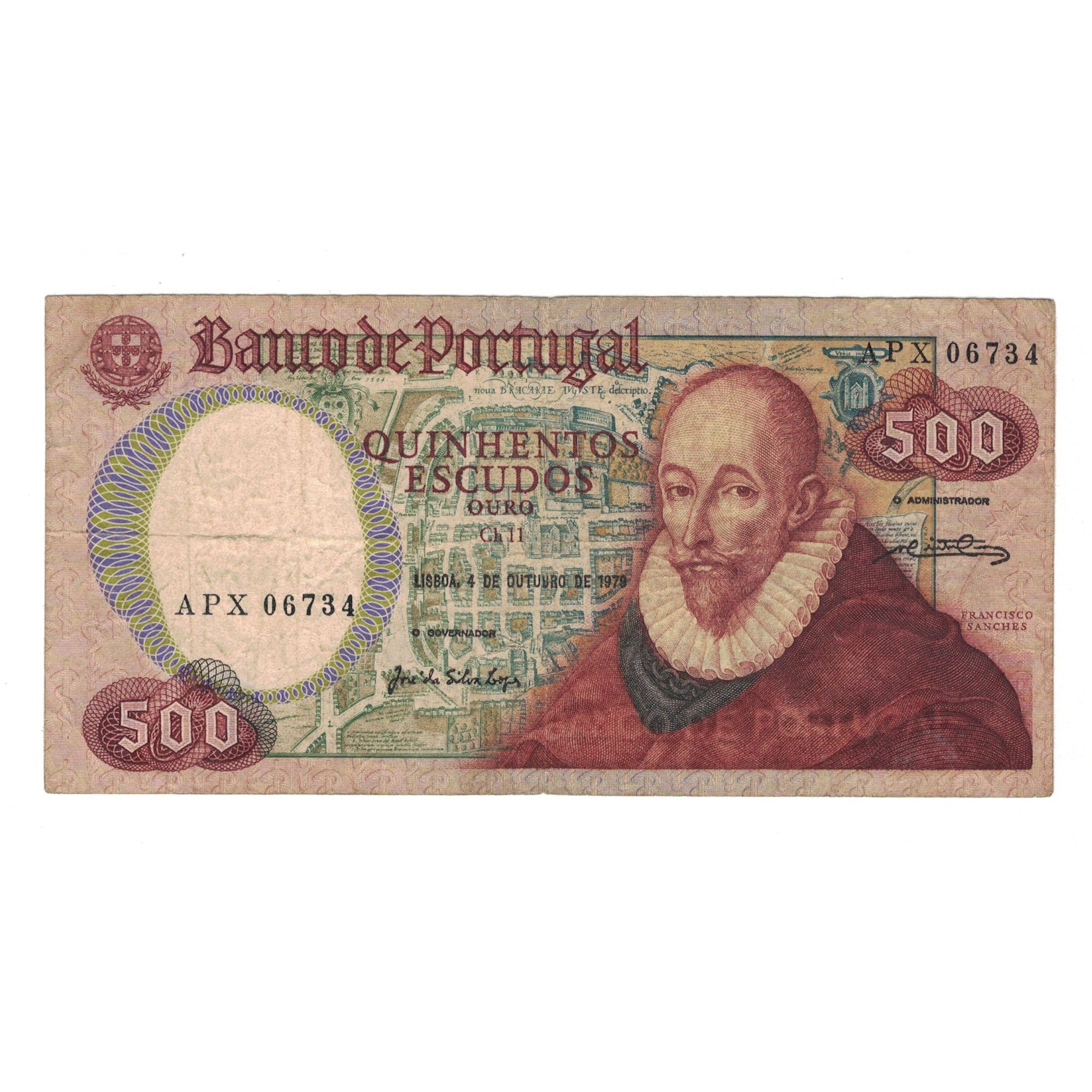 Banknote, Portugal, 500 Escudos, 1979, 1979-10-04, KM:177a, VF(30-35)