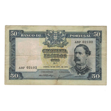 Billete, 50 Escudos, 1953, Portugal, 1953-04-28, KM:160, BC+