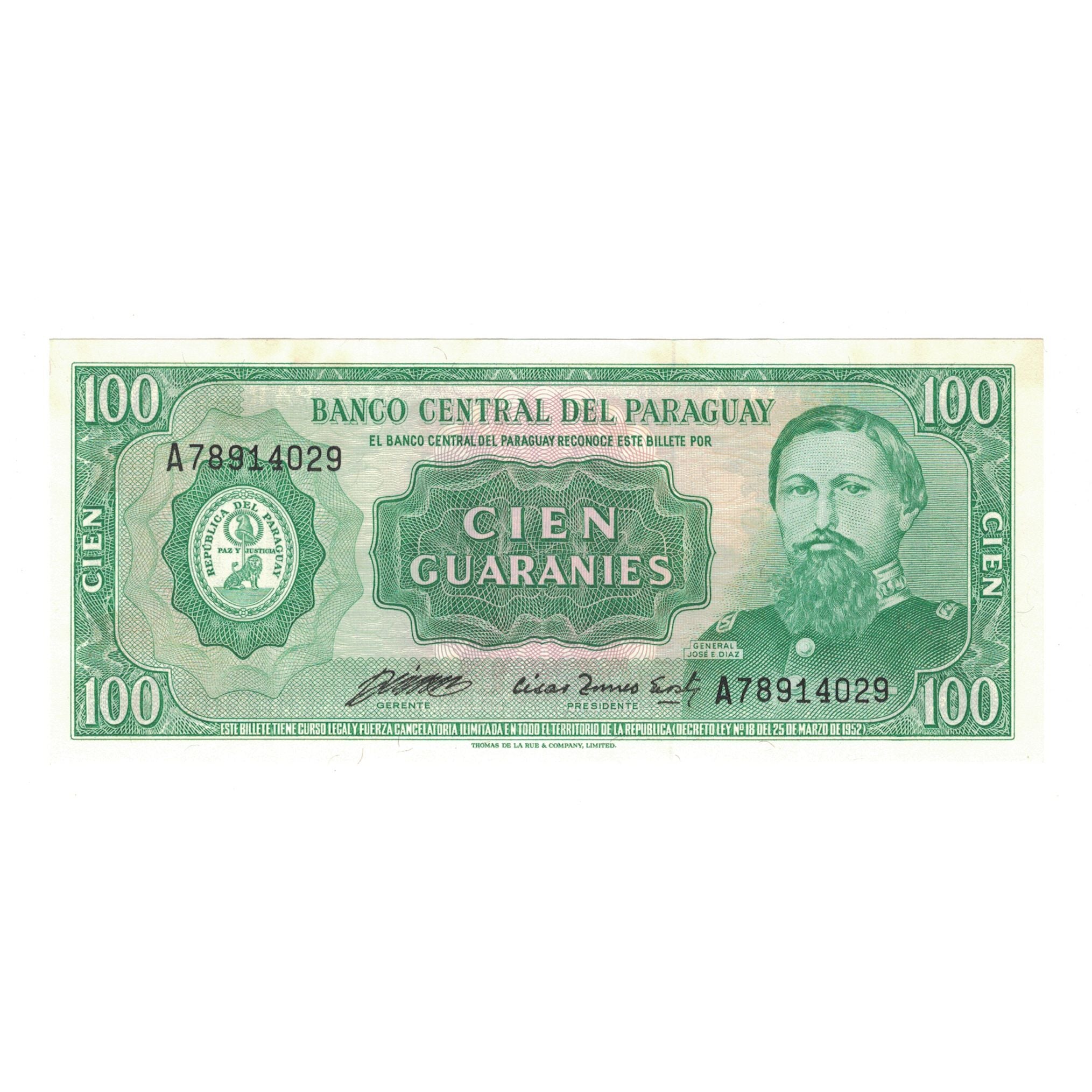 Banknot, Paragwaj, 100 Guaranies, KM:199b, UNC(63)