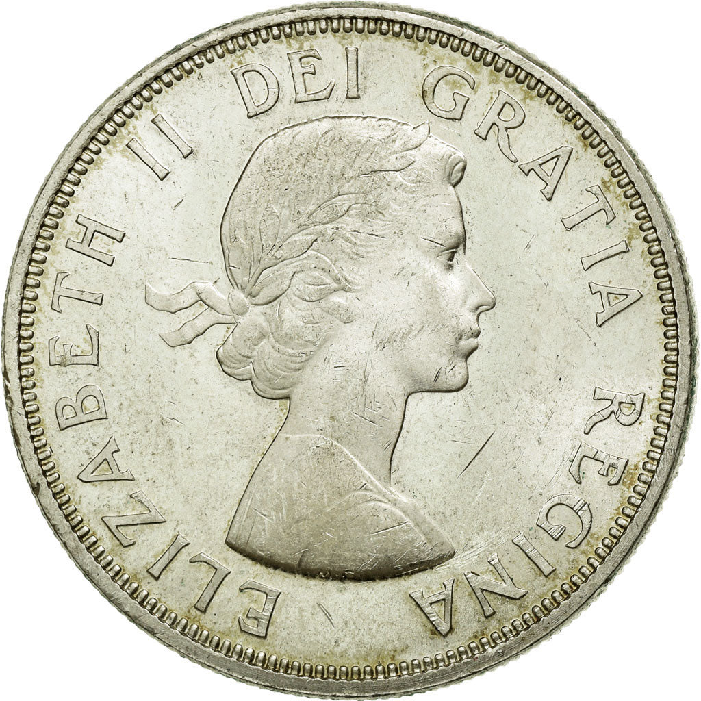 Coin, Canada, Elizabeth II, Dollar, 1964, Royal Canadian Mint, Ottawa