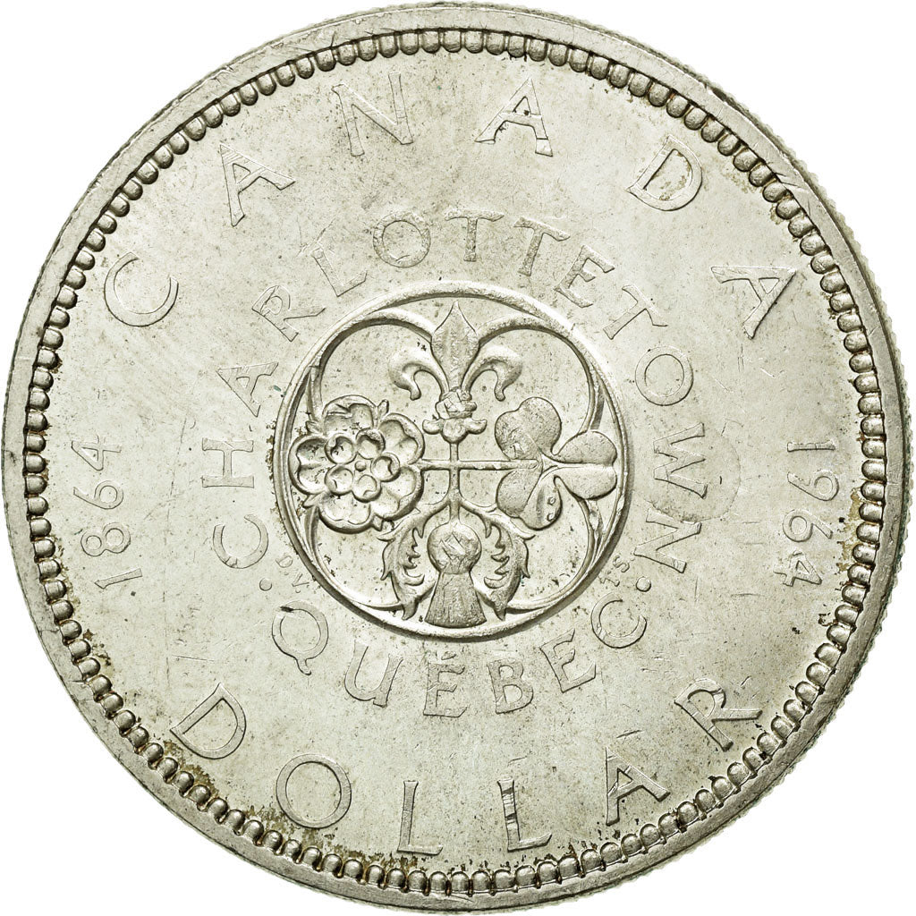 Coin, Canada, Elizabeth II, Dollar, 1964, Royal Canadian Mint, Ottawa