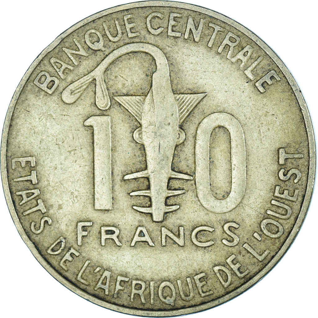 Moneda, Estados del África Occidental, 10 Francs, 2005