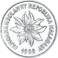 Monnaie, Madagascar, 5 Francs, Ariary, 1989