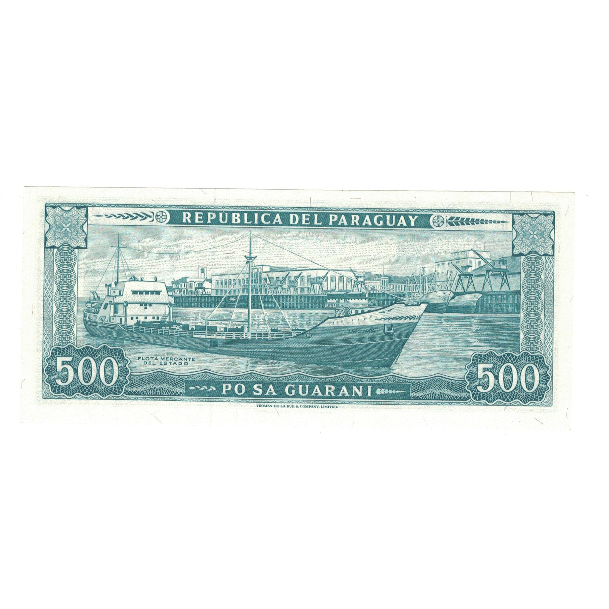 Banknote, Paraguay, 500 Guaranies, KM:200b, UNC(65-70)