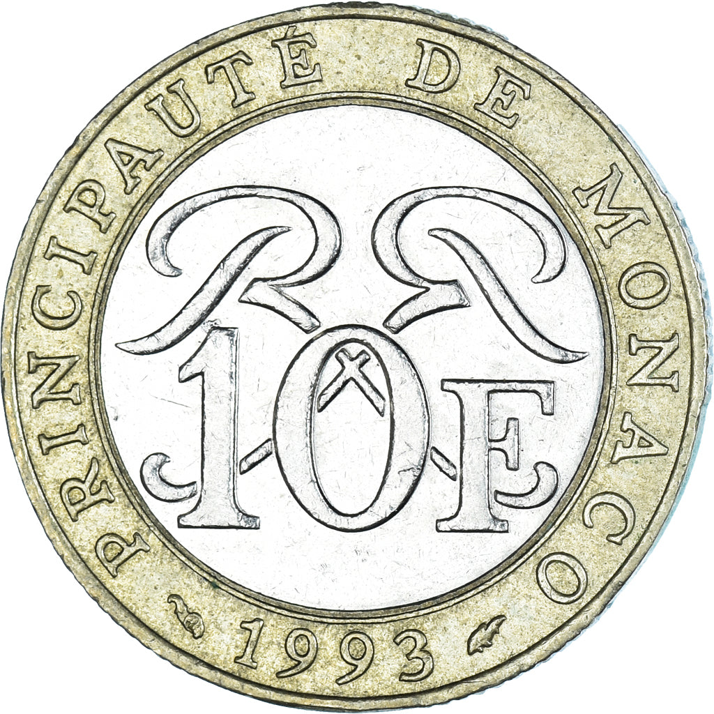 Coin, Monaco, 10 Francs, 1993