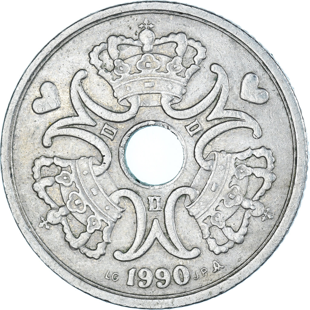 Munten, Denemarken, 5 Kroner, 1990