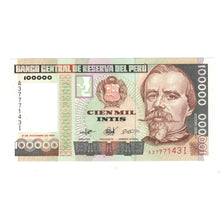 Banknote, Peru, 100,000 Intis, 1989, 1989-12-21, KM:145, UNC(65-70)