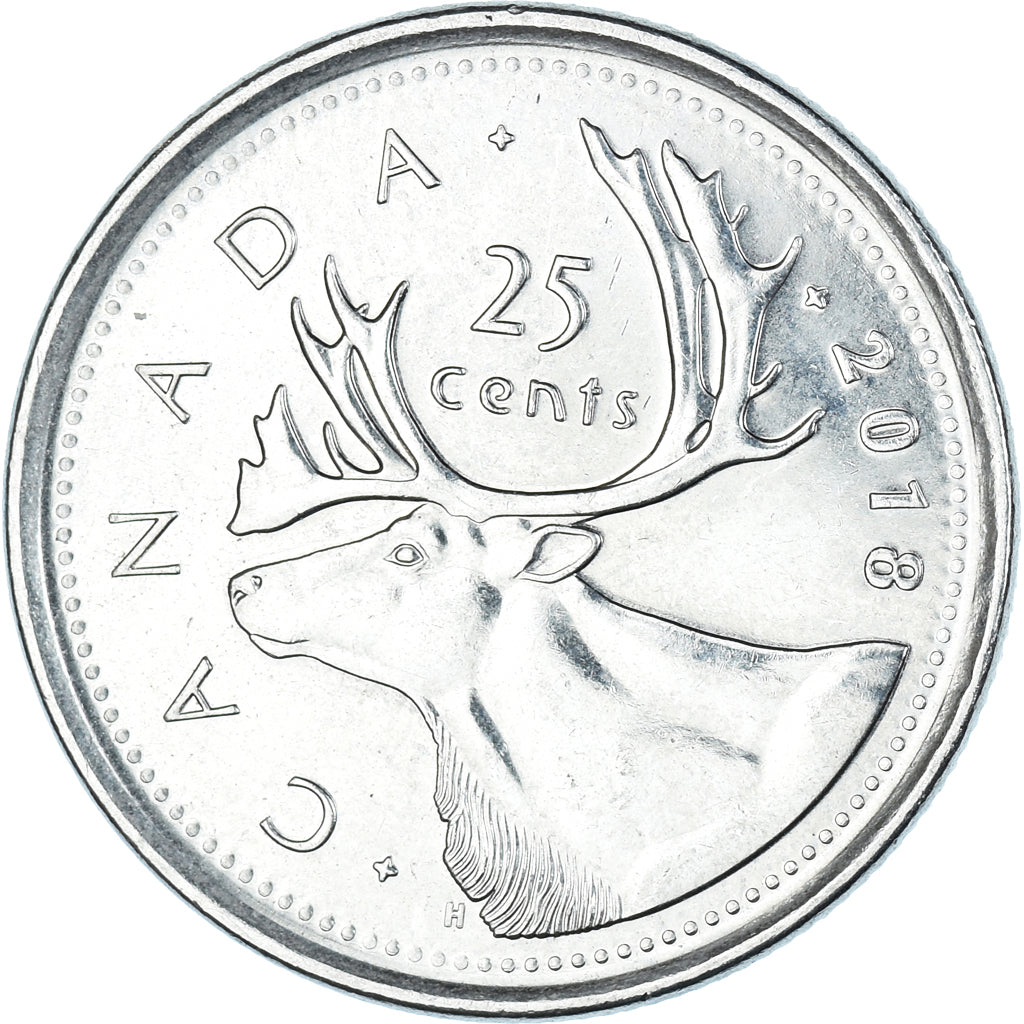 Münze, Kanada, 25 Cents, 2018