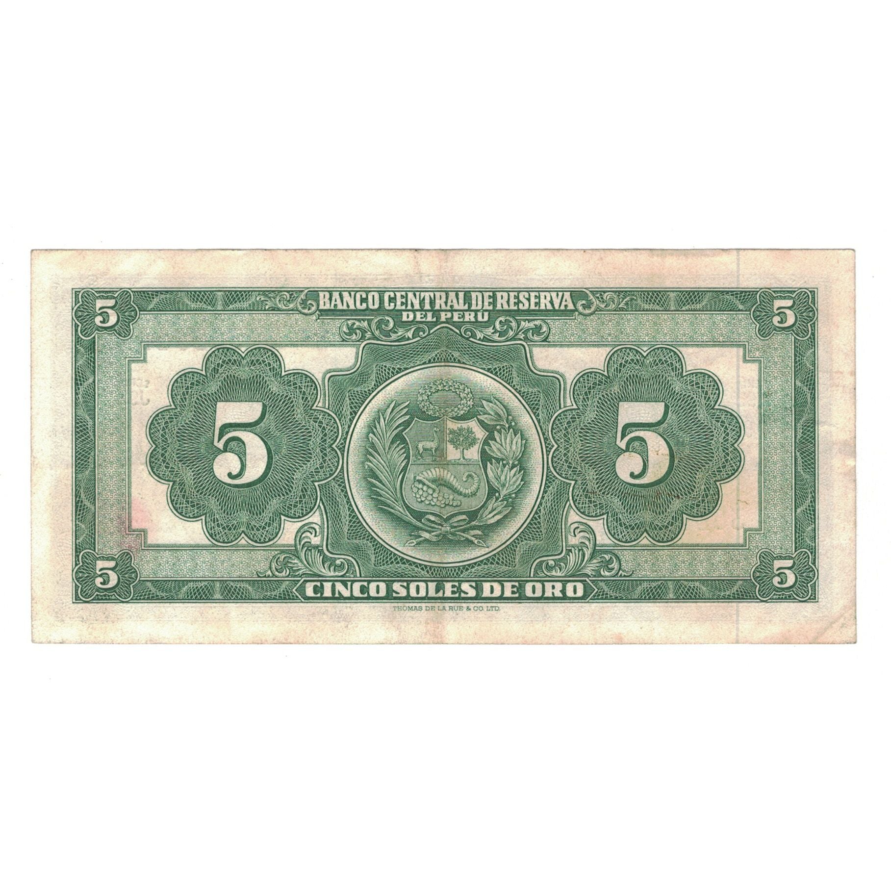 Banknote, Peru, 5 Soles De Oro, 1965, 1965-06-18, KM:83a, EF(40-45)