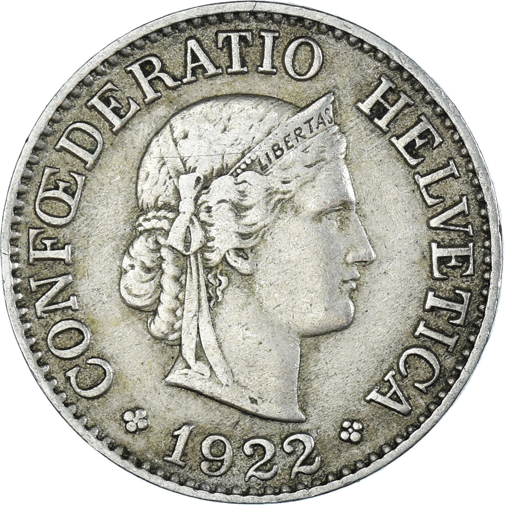 Münze, Schweiz, 10 Francs, 1922