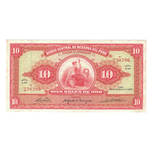 Banconote, Perù, 10 Soles De Oro, 1965, 1965-02-26, KM:88, BB