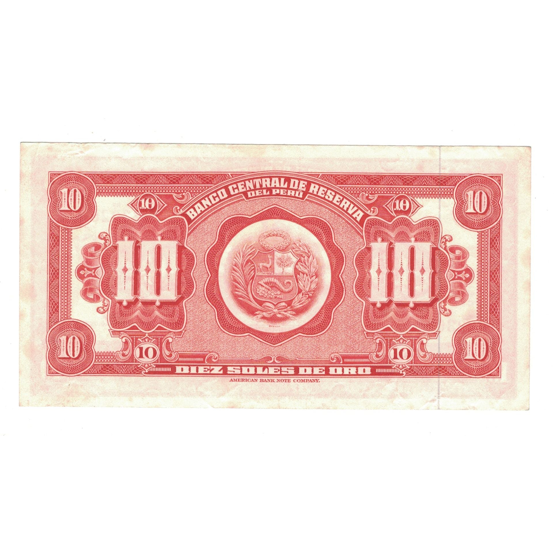 Banconote, Perù, 10 Soles De Oro, 1965, 1965-02-26, KM:88, BB