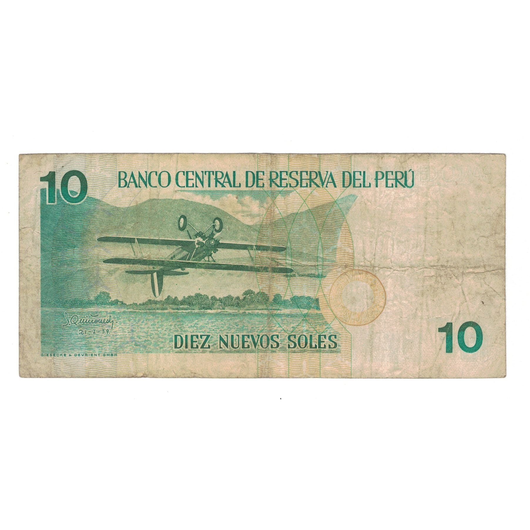 Banknote, Peru, 10 Nuevos Soles, 1995, 1995-04-20, KM:157, VF(20-25)