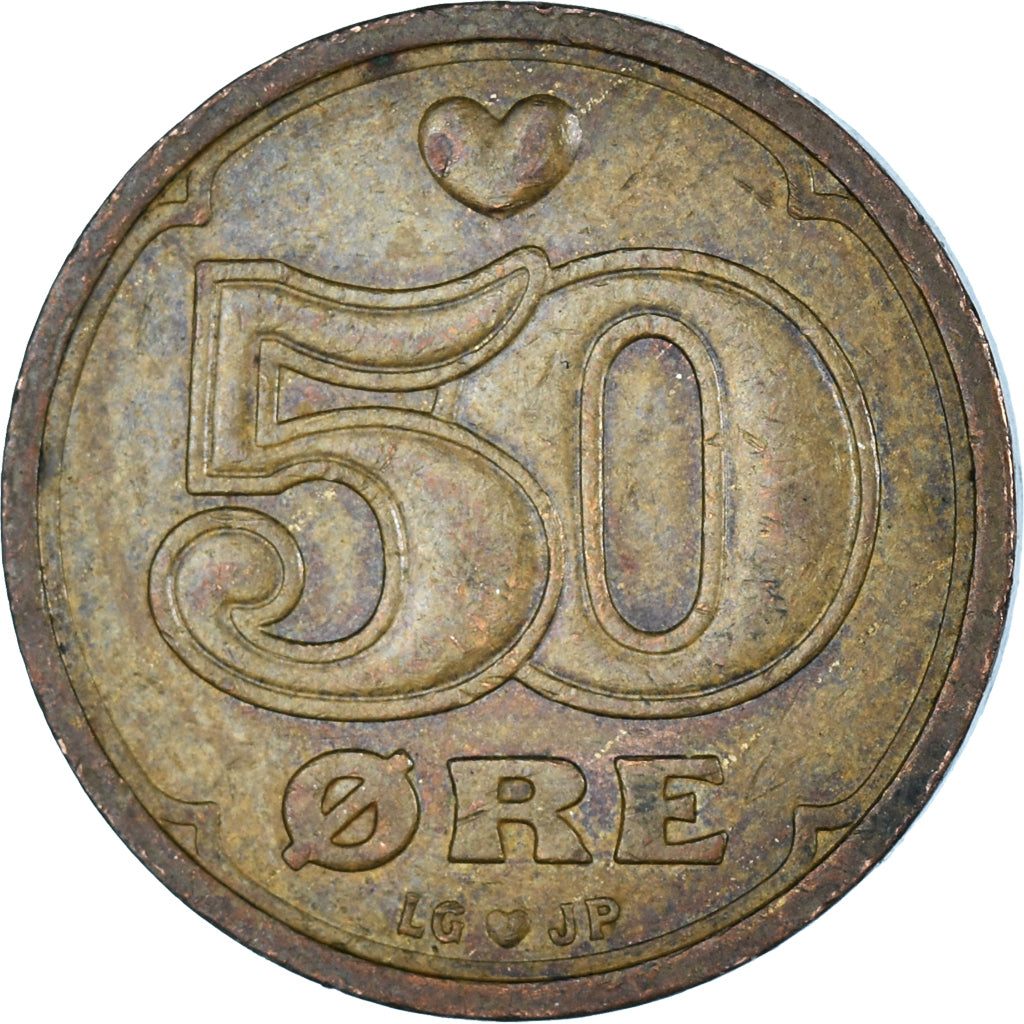 Coin, Denmark, 50 Öre, 1993