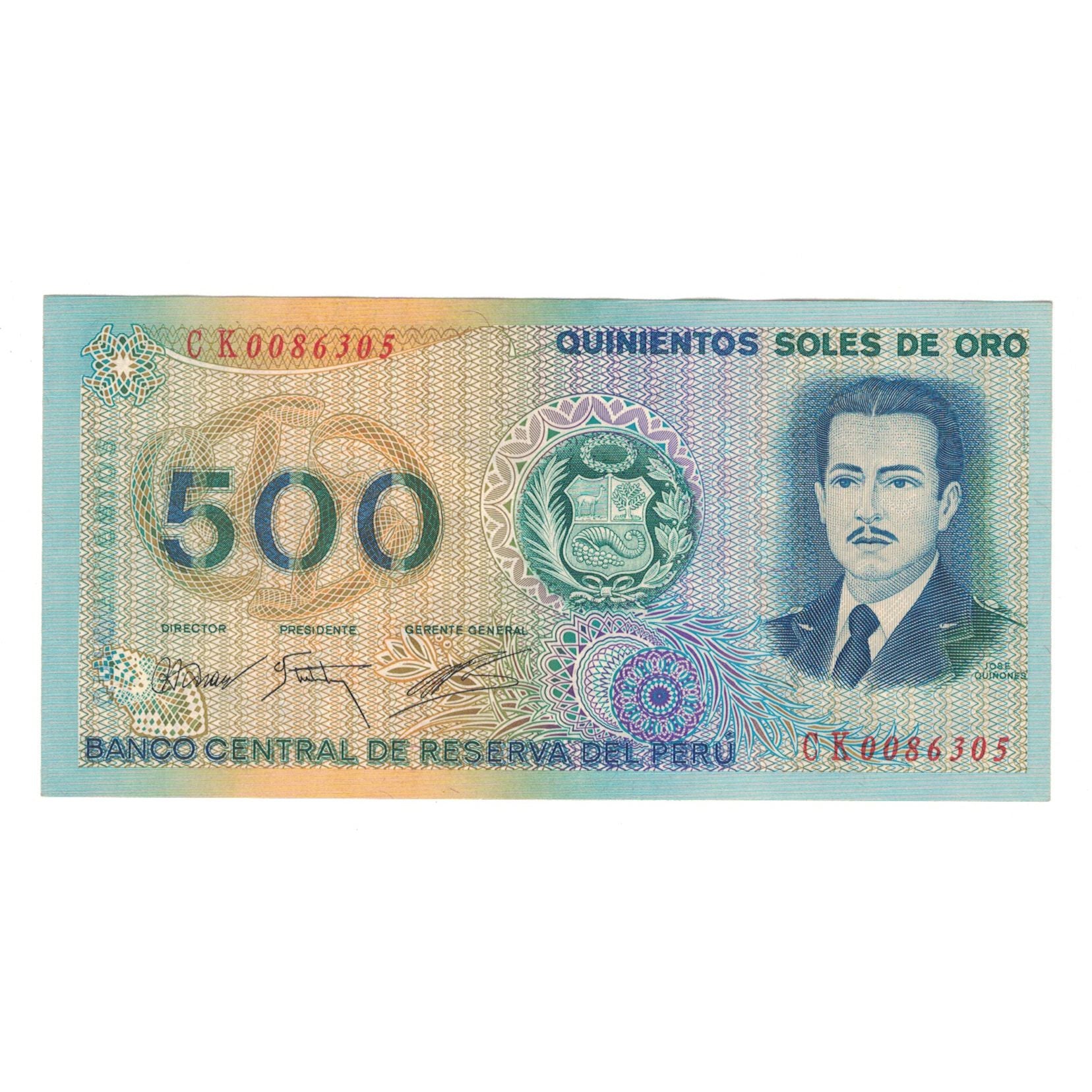 Banknote, Peru, 500 Soles De Oro, 1976, 1976-07-22, KM:115, UNC(65-70)