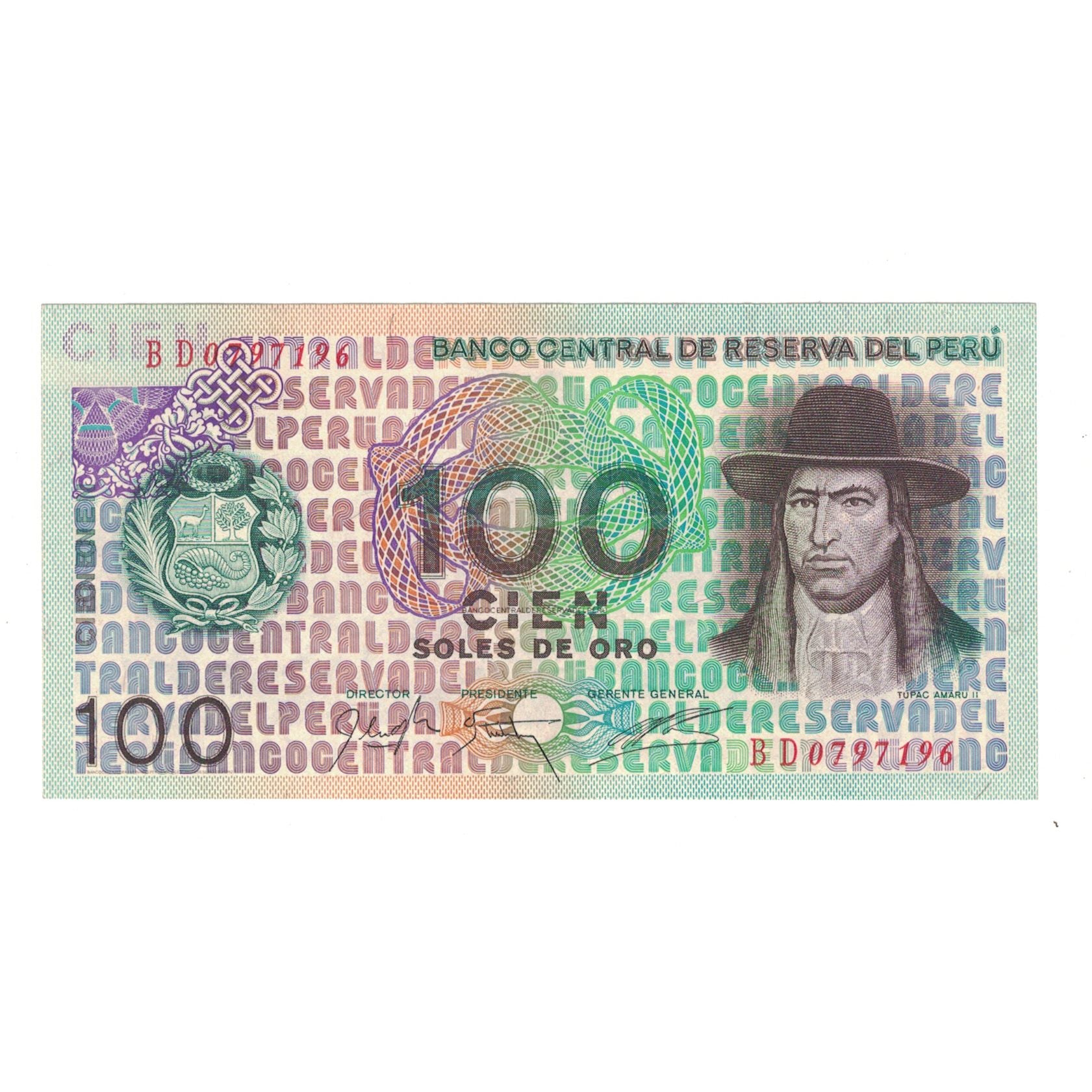 Banknote, Peru, 100 Soles De Oro, 1976, 1976-07-22, KM:114, UNC(65-70)