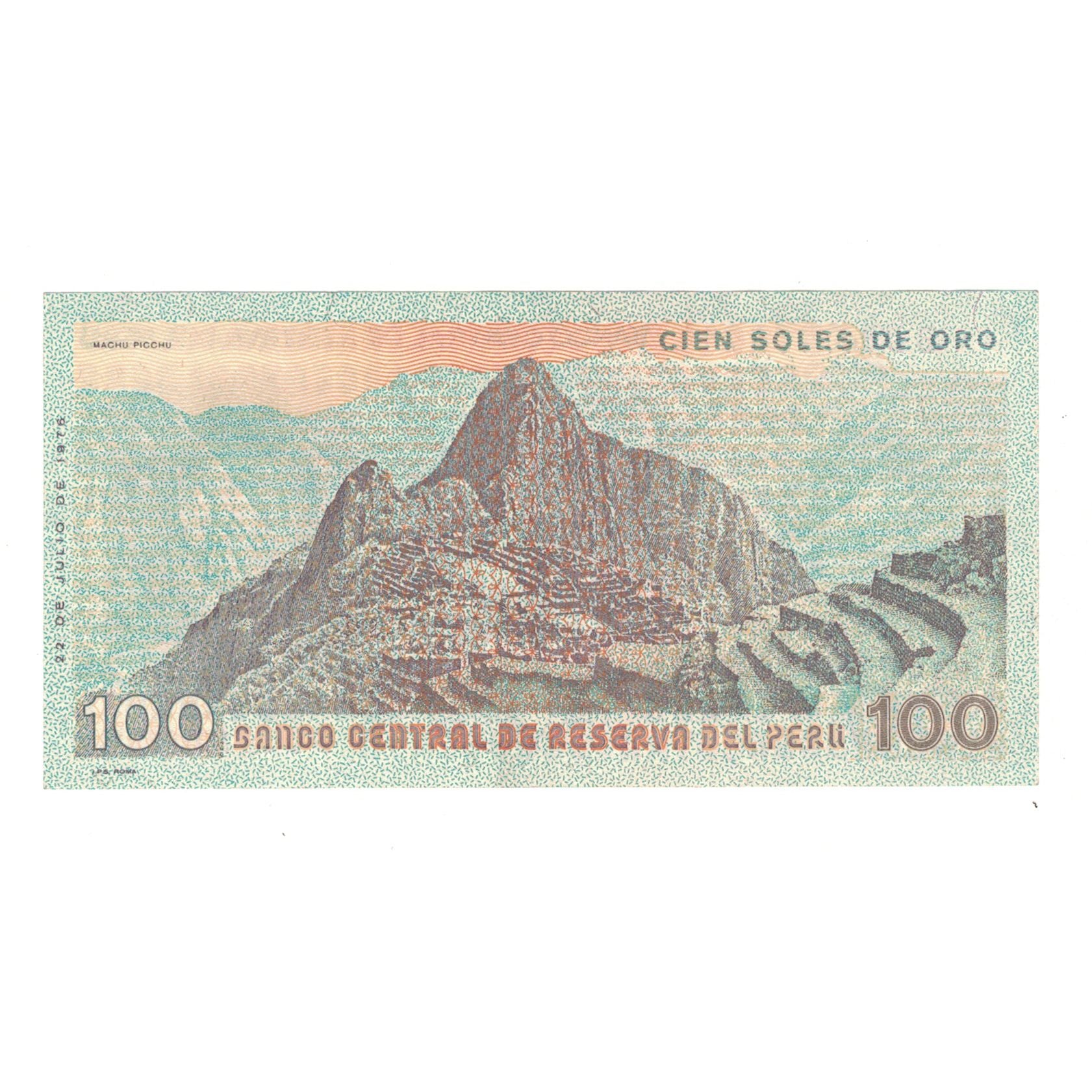 Banknote, Peru, 100 Soles De Oro, 1976, 1976-07-22, KM:114, UNC(65-70)