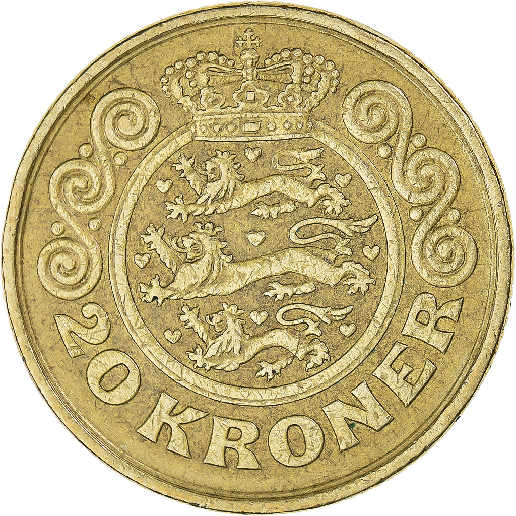 Moneda, Dinamarca, 20 Kroner, 1991