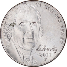 Coin, United States, 5 Cents, 2011