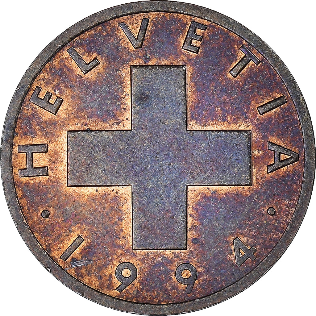Moneta, Svizzera, Rappen, 1994