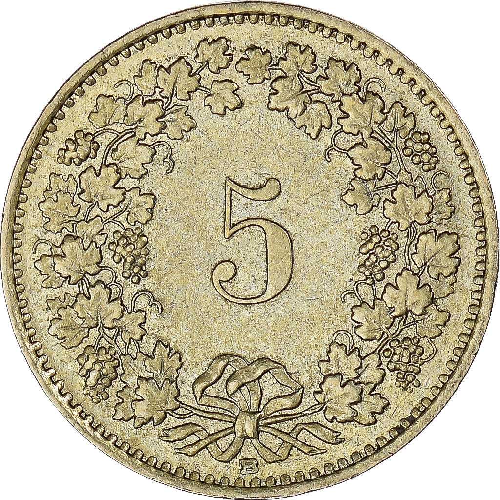 Monnaie, Suisse, 5 Rappen, 1991