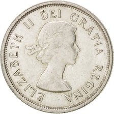 Canada 25 Cents 1961 Royal Canadian Mint KM:52 AU(55-58) Silver 23.8