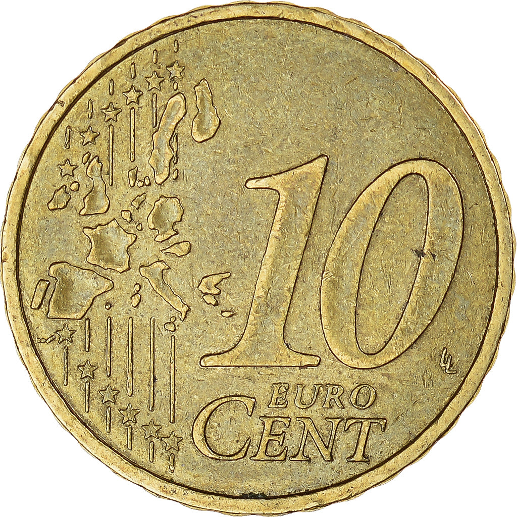 Moneda, Francia, 10 Euro Cent, 2001