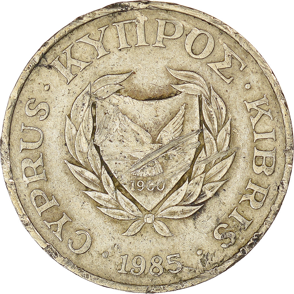 Munten, Cyprus, 5 Cents, 1985