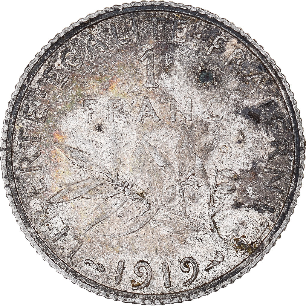 Monnaie, France, Franc, 1919