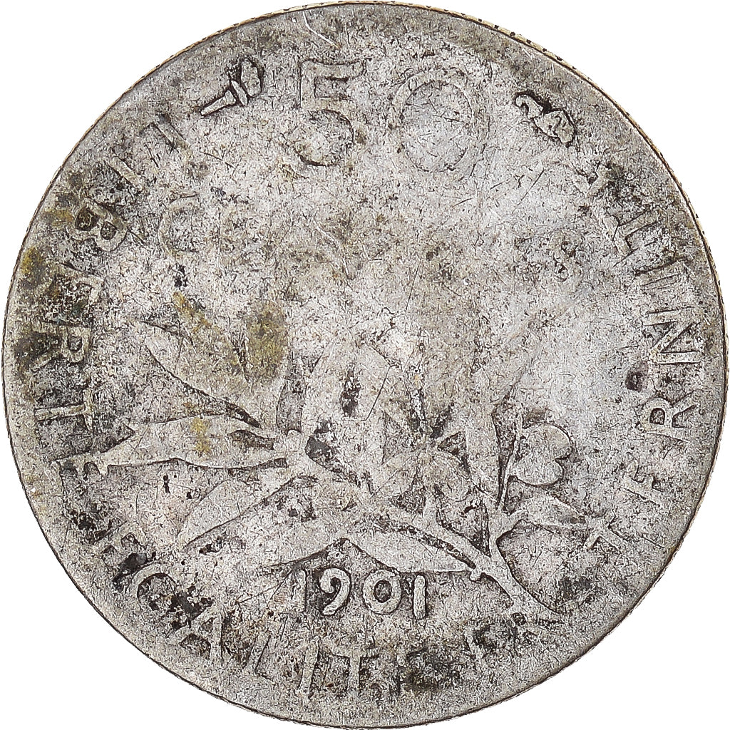 Moneta, Francia, 50 Centimes, 1901