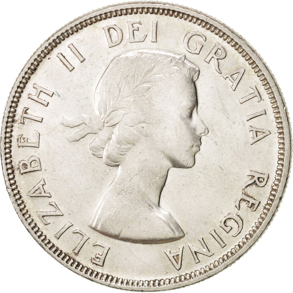 Canada Dollar 1954 Royal Canadian Mint KM:54 AU(55-58) Silver 36