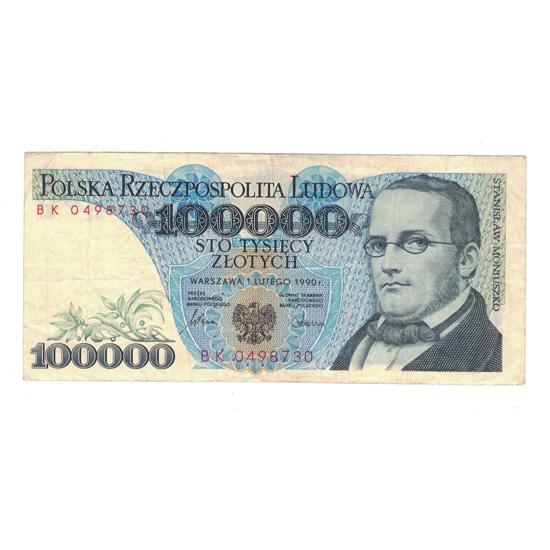 Banknote, Poland, 100,000 Zlotych, 1990, 1990-02-01, KM:154a, EF(40-45)
