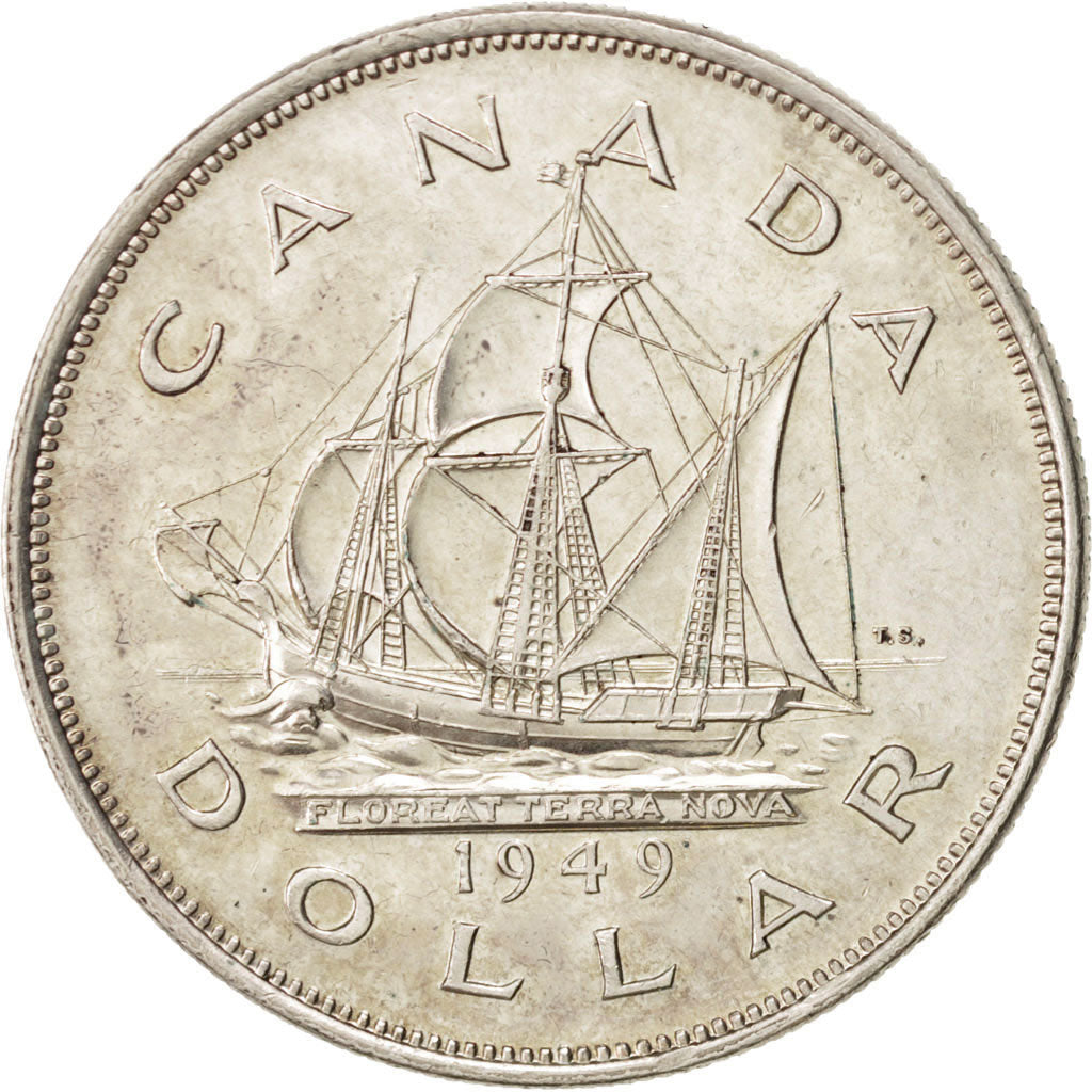 Canada Dollar Royal Canadian Mint KM:47 AU(50-53) Silver 36