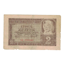 Banknote, Poland, 2 Zlote, 1941, 1941-08-01, KM:100, VG(8-10)