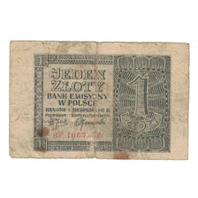 Geldschein, Polen, 1 Zloty, 1941, 1941-08-01, KM:99, SS