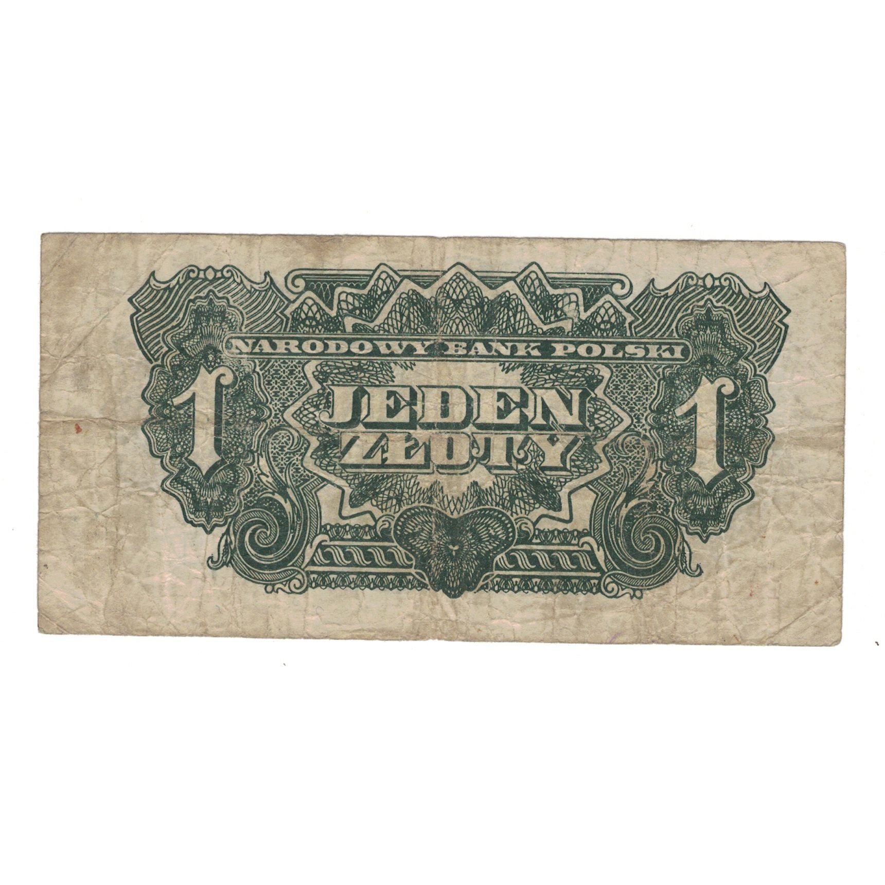 Banknote, Poland, 1 Zloty, 1944, KM:105a, VF(30-35)
