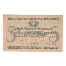 Banconote, Polonia, 5 Marek, 1919, 1919-05-17, KM:20a, BB