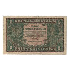 Banknote, Poland, 5 Marek, 1919, 1919-08-23, KM:24, VF(20-25)