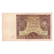 Nota, Polónia, 100 Zlotych, 1934, 1934-11-09, KM:75a, EF(40-45)