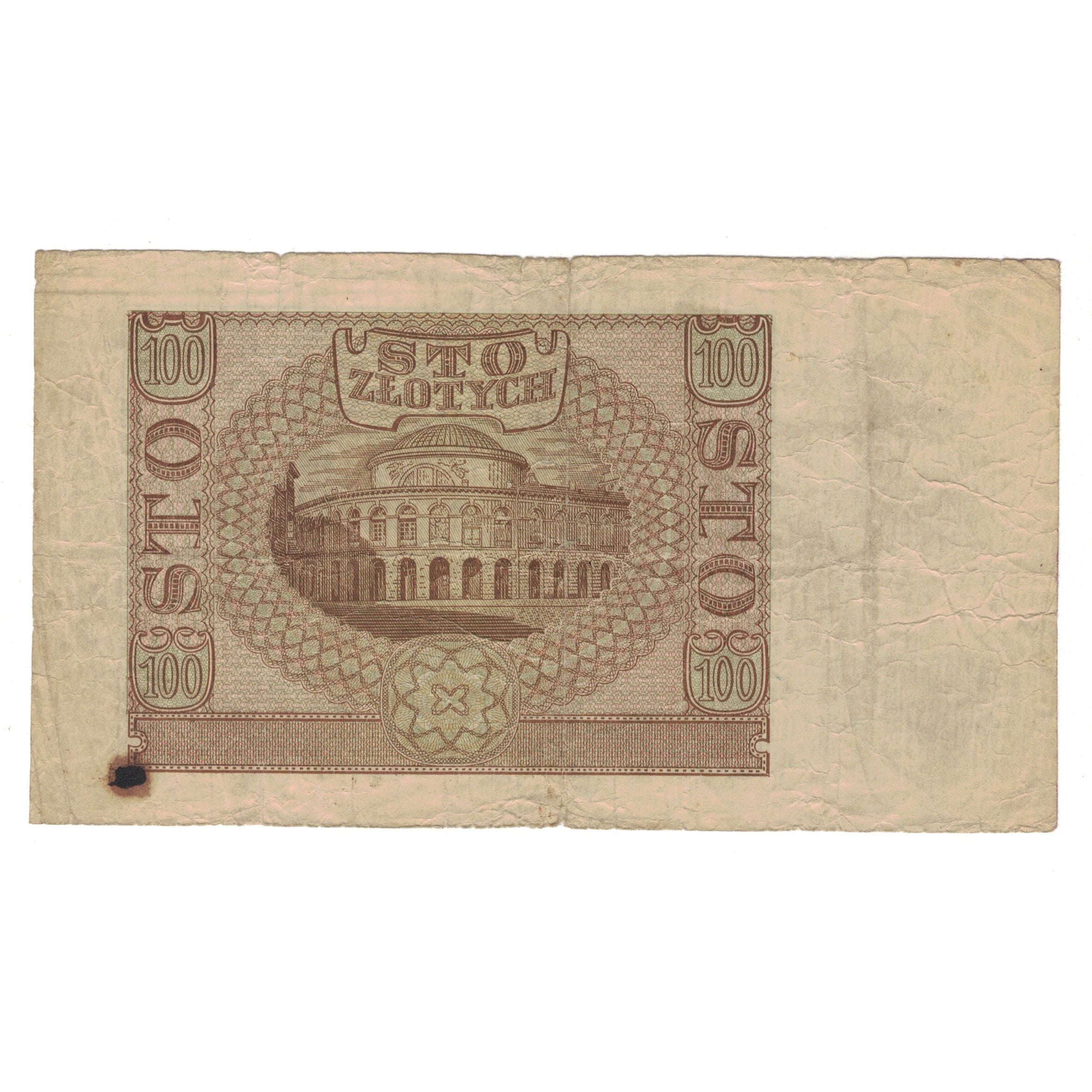 Banknote, Poland, 100 Zlotych, 1940, 1940-03-01, KM:97, VF(20-25)