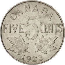 Canada 5 Cents 1923 Royal Canadian Mint KM:29 AU(50-53) Nickel 21.2